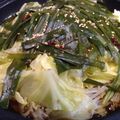 スキピオ's cooksnap of when they made 簡単　ヘルシー　タジン鍋でもつ鍋　.