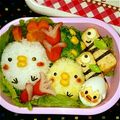 ゆりりんのママチャマ's cooksnap of when they made ＊キャラ弁＊とても簡単＊にわとりとひよこ.