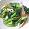 moruchama's cooksnap of when they made ちくわと小松菜の柚子胡椒炒め.