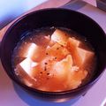 abc345's cooksnap of when they made 落とし卵入り♪至福の天かすみぞれ汁.
