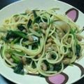 ぽにょちゃんmama's cooksnap of when they made 納豆パスタ.