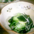 ３姉妹のパパ's cooksnap of when they made きゅうりとわかめの酢の物**簡単♪.