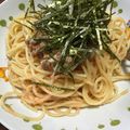かしちゃっく's cooksnap of when they made 鍋を使わない！明太子納豆パスタ.