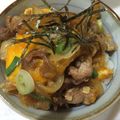まつき907's cooksnap of when they made [一人前]　卵とじ豚丼　.