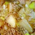 mikker's cooksnap of when they made 大根 挽き肉の 簡単 美味しい 旨煮.＊.
