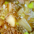 mikker's cooksnap of when they made 大根 挽き肉の 簡単 美味しい 旨煮.＊.