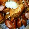 ﾗｲﾝ's cooksnap of when they made ポテトとソーセージのソテー.