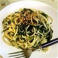 KUMI KUMI's cooksnap of when they made アオサのりとシラスのパスタ.