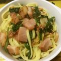 いお。's cooksnap of when they made 和風ペペロンdeベーコンと野菜のパスタ.