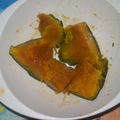 abumix's cooksnap of when they made レンジでかぼちゃのおかず♪.