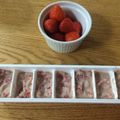 ya0521's cooksnap of when they made 離乳食*中期～『高野豆腐入り苺ミルク』.