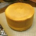 そぱであほ's cooksnap of when they made クリスマスケーキ用にスポンジケーキ.