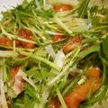 motchママ's cooksnap of when they made じゃことベーコンとトマトの水菜サラダ.