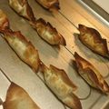 ωよもぎω's cooksnap of when they made ぎょうざの皮で⁉︎うまい！チョコパイ.