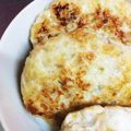 KaN32's cooksnap of when they made 鶏肉と蓮根とはんぺんのハンバーグ.