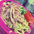 mintyo's cooksnap of when they made 驚異！スパゲティーが冷やし中華に変身.