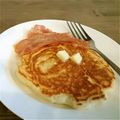 ノラねこちん☆'s cooksnap of when they made ふわっふわしっとり分厚いパンケーキ.
