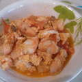 こんこんわきみず's cooksnap of when they made 簡単彩りおかず☆エビとトマトのあっさり炒.