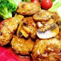 ayayamu's cooksnap of when they made 煮込みハンバーグ（シチューの素で簡単♪）.