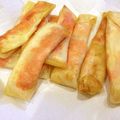 にかぽんまま♪'s cooksnap of when they made 明太もちのおつまみ春巻き.