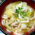 SKB34's cooksnap of when they made めんつゆで簡単♪肉うどん　白菜入り。。.