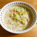 Nekozame's cooksnap of when they made 冷え症改善!!白菜のミルクスープ☆.