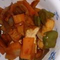 よーことにゃ's cooksnap of when they made 厚揚げと野菜の中濃ソース+ケチャップ煮.