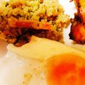 ますぴょんくーみん's cooksnap of when they made 激うま★キヌア丼 半熟卵をからめて.