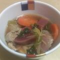 botamoti31's cooksnap of when they made 聖護院大根・人参×鶏もも治部煮風スープ♪.