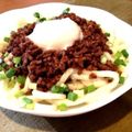 しばりえちゃん's cooksnap of when they made ザーサイ入り肉そぼろ＆温玉で♪うどん.