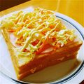 しじみごはん's cooksnap of when they made ハム＆キャベツのトーストサンド.
