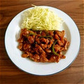yuuuママ's cooksnap of when they made 簡単！焼肉のタレで豚こまカリッと炒め.