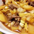 ７０７'s cooksnap of when they made 豚肉・白菜・じゃがいもの塩麹炒め.
