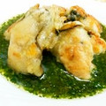 たくのスプーン's cooksnap of when they made 牡蠣のソテー春菊ソース.