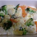 through111's cooksnap of when they made ♡温野菜にかけて焼くだけ♪マヨグラタン♡.