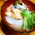 ボンくん's cooksnap of when they made カブと甘塩鮭の北海スープ仕立て♪.