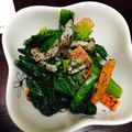 hihiroro's cooksnap of when they made 小松菜＆人参＆しめじのすりごま和え.