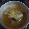 みい５２１２'s cooksnap of when they made 簡単節約☆白菜としめじベーコンスープ☆.
