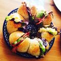 こいぬのお母さん's cooksnap of when they made クリスマスパーティ☆★リースサンド★☆.