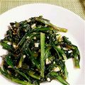 よちこふ's cooksnap of when they made 春菊のガーリック炒め.