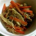 ばっしーさん's cooksnap of when they made お弁当の彩りUP✱にんじんえのきツナ炒め.