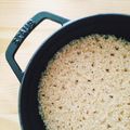 okamoto17's cooksnap of when they made ストウブで玄米.