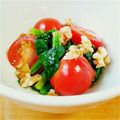 しじみごはん's cooksnap of when they made トマト、ほうれん草、くるみのサラダ.