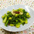 Satoco❋'s cooksnap of when they made なばなと枝豆の青菜炒め.