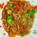 twostep's cooksnap of when they made ピーマンと豚肉の甘辛オイスター炒め.