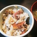 ふみおと's cooksnap of when they made 金目鯛の干物で鯛めし土鍋ご飯.