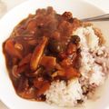 ぺーちゃん61's cooksnap of when they made 簡単☆豚こまで作る本格ハヤシライス.