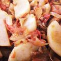 ボニタロー's cooksnap of when they made 簡単大根とトマト挽肉炒め.