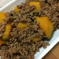 ｑｕｉｃｏ's cooksnap of when they made 栗カボチャと鶏ひき肉の煮物.