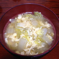 猫になりたい犬's cooksnap of when they made 白菜と玉ねぎのかきたまスープ.